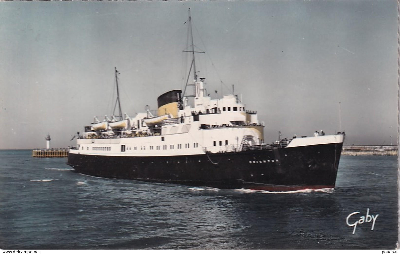 BE Nw3-(76) DIEPPE -  LE BRIGHTON VENANT D'ANGLETERRE RENTRE AU PORT  - Steamers