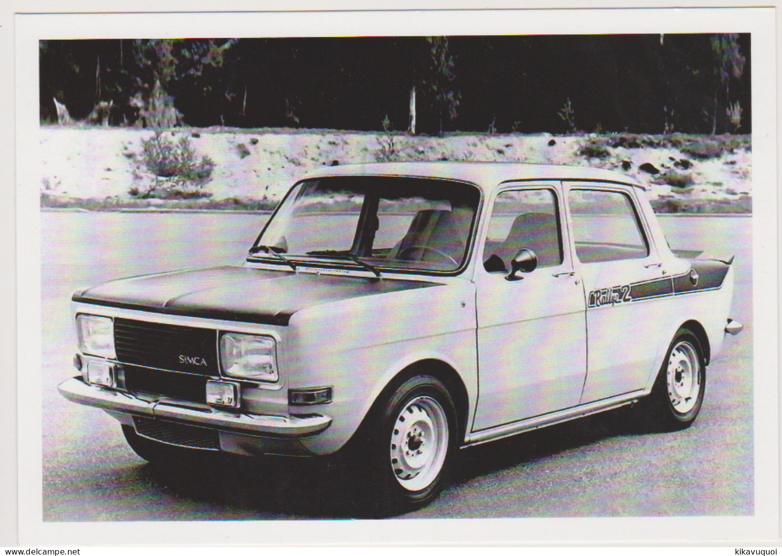 SIMCA 1000 RALLYE 2 DE 1972 A 1977 - CARTE POSTALE 10X15 CM NEUF - Turismo