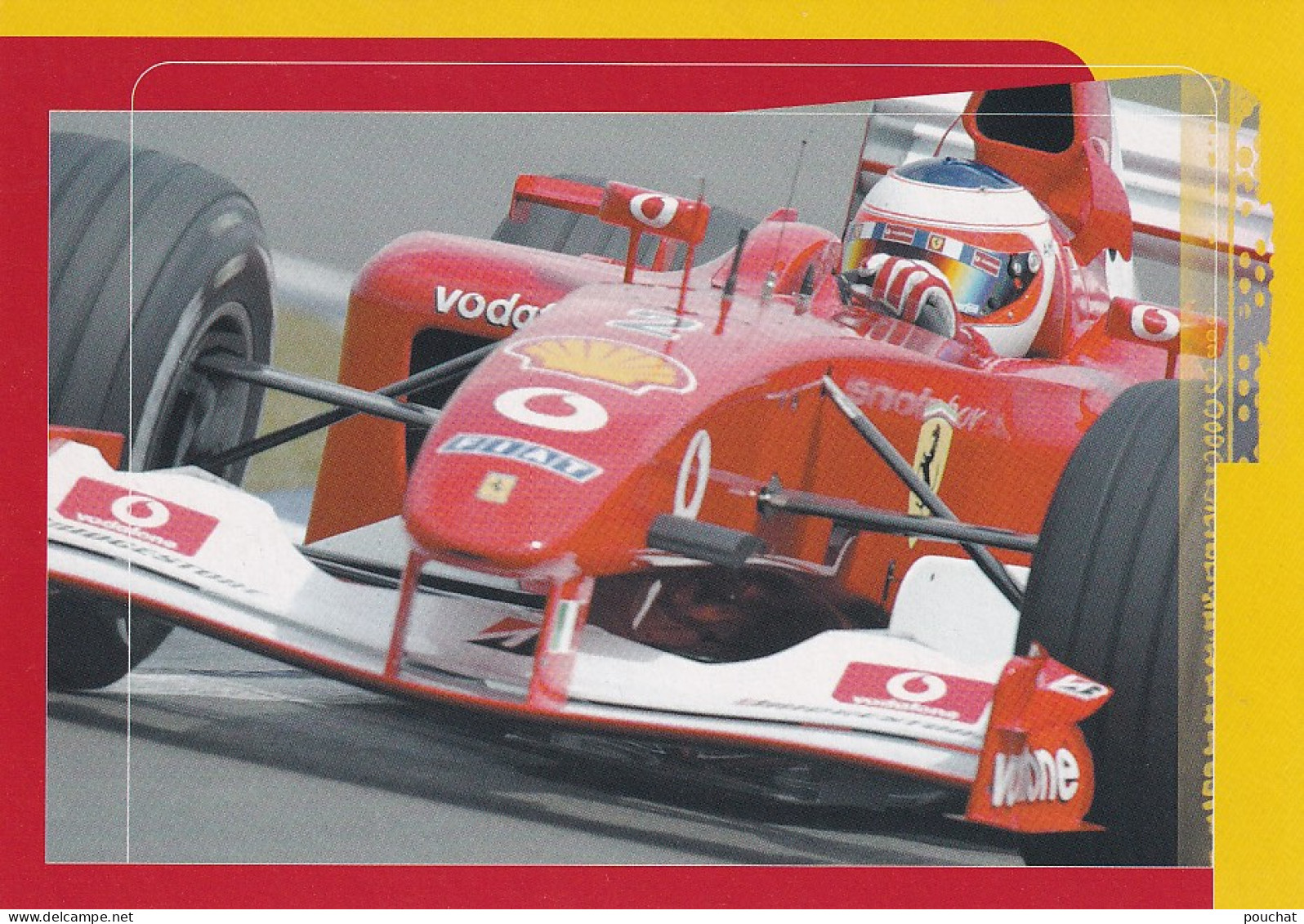 BE nw4- CARNET 6 CP SHELL FERRARI - GDS PRIX FORMULE 1  2002 : SILVERSTONE , NURBURGRIN , MONACO , BARCELONE , MONTREAL