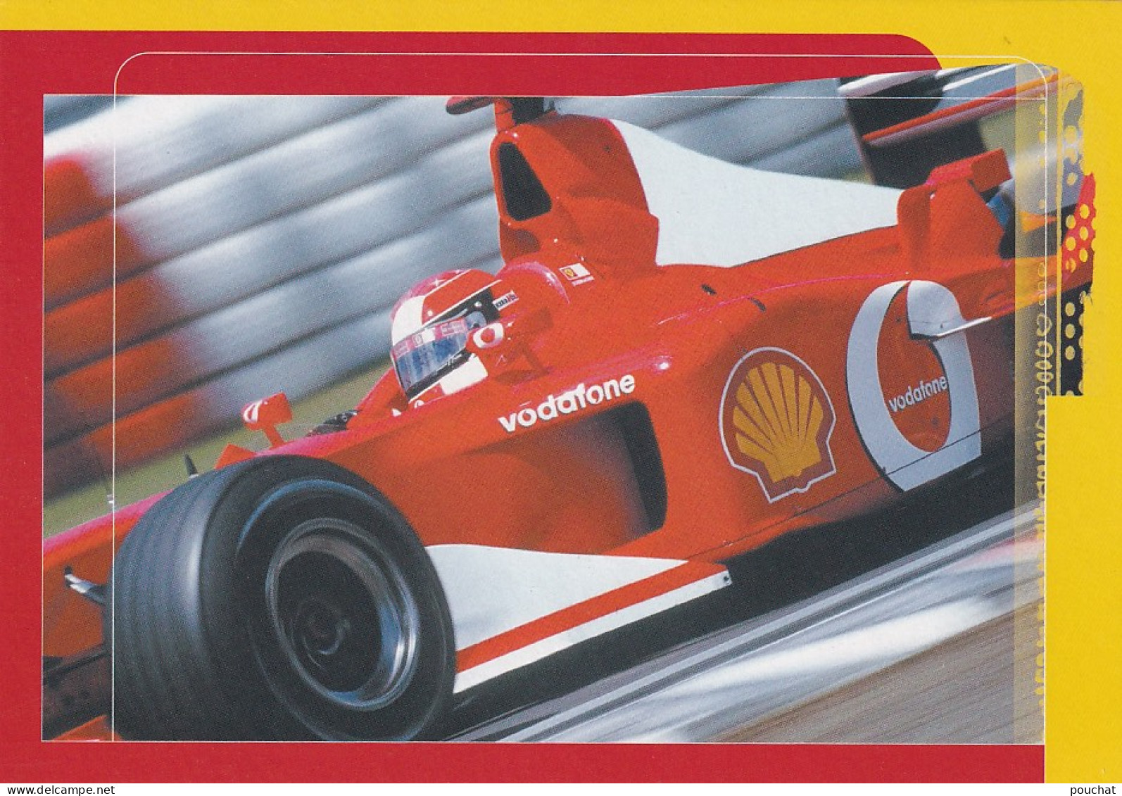 BE nw4- CARNET 6 CP SHELL FERRARI - GDS PRIX FORMULE 1  2002 : SILVERSTONE , NURBURGRIN , MONACO , BARCELONE , MONTREAL