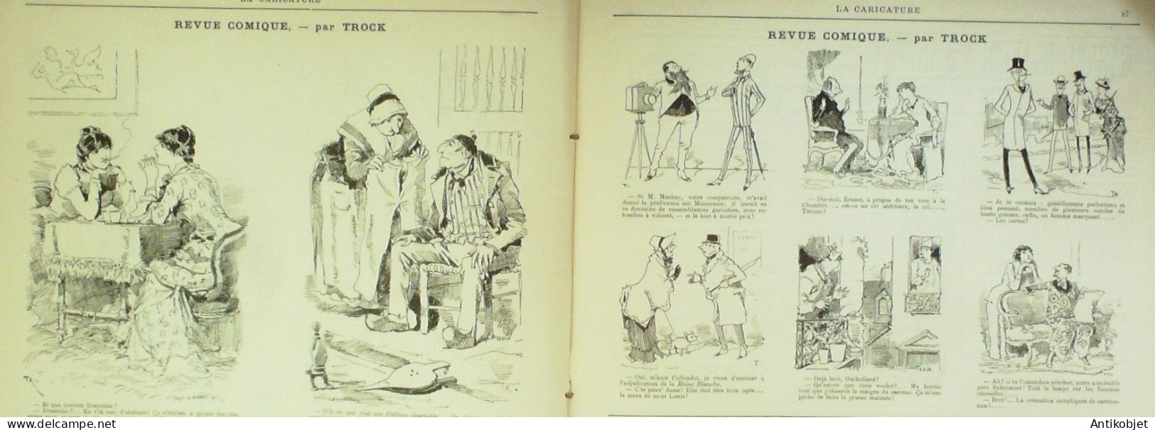 La Caricature 1884 N°219 Carte Télégramme Job Macédoine Trock - Revues Anciennes - Avant 1900