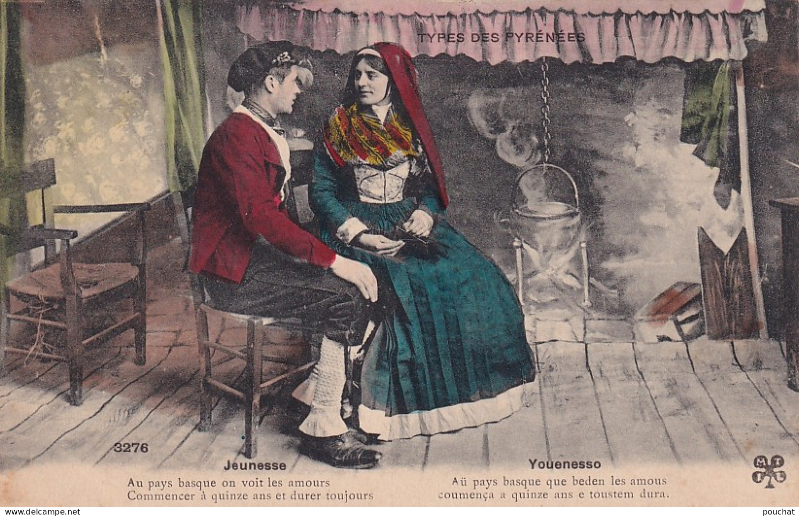 CE Nw1- JEUNESSE - YOUENESSO - TYPES DES PYRENEES - CARTE COLORISEE N° 3276 - Personen