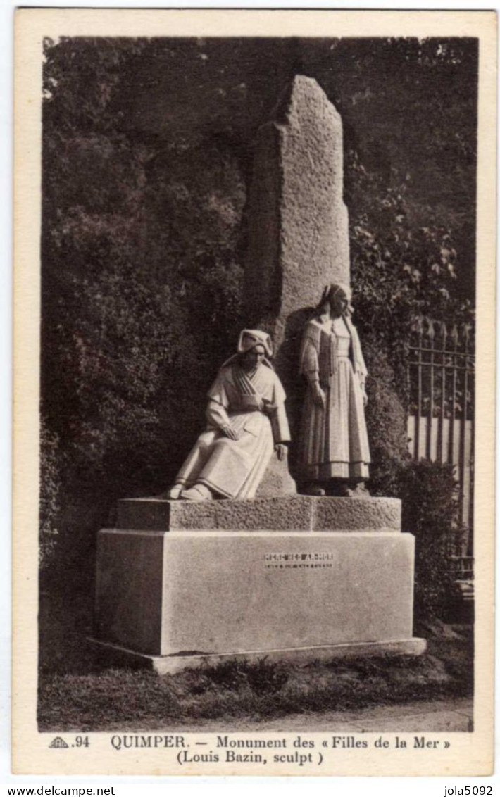 29 / QUIMPER - Monument Des Filles De La Mer - Louis Bazin Sculpteur - Quimper