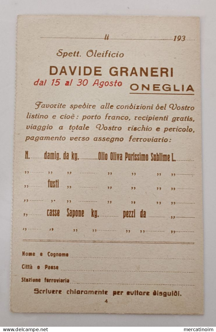 Davide Graneri Produttore Olio Oliva Imperia Oneglia - Imperia