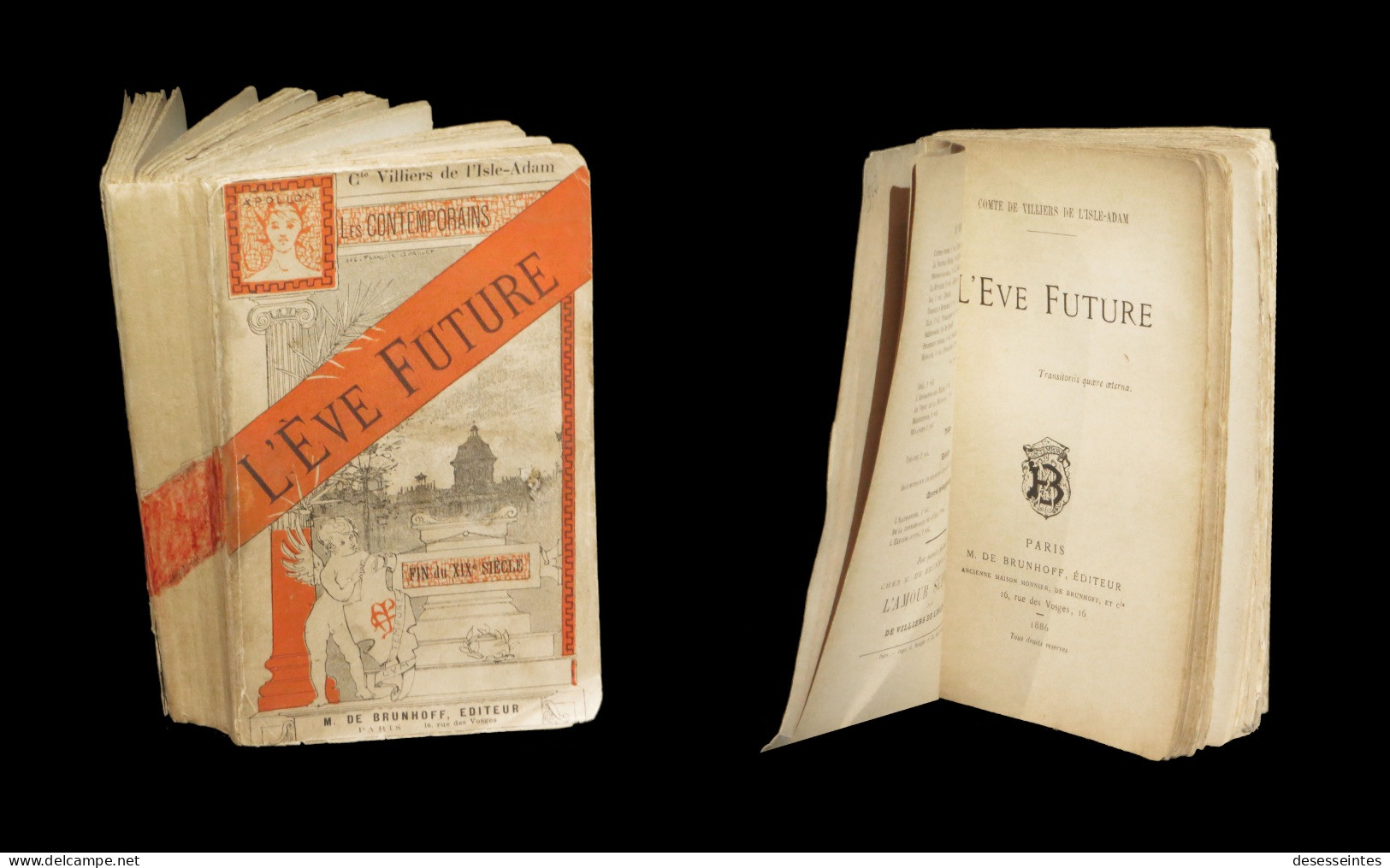 [SCIENCE-FICTION EROTISME] VILLIERS De L'ISLE ADAM - L'Eve Future. EO ; Rare. - 1801-1900