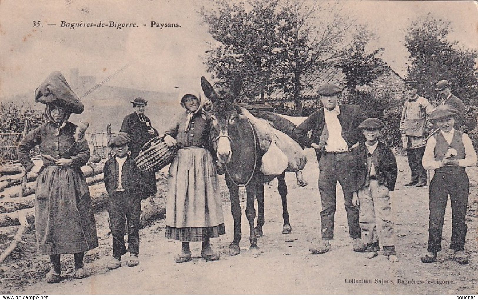 CE Nw1-(65) BAGNERES DE BIGORRE - PAYSANS - FACTEUR , CURE - Bagneres De Bigorre