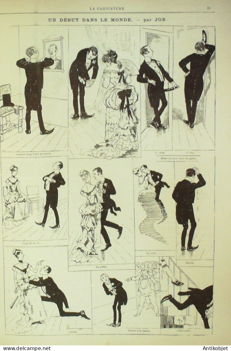 La Caricature 1884 N°220 Loi Sur Le Recrutement Draner Bonheur De Se Pendre Robida - Magazines - Before 1900