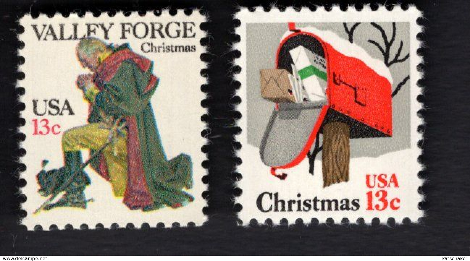 199967883 1977 SCOTT 1729 1730 (XX) POSTFRIS MINT NEVER HINGED  Christmas - Unused Stamps