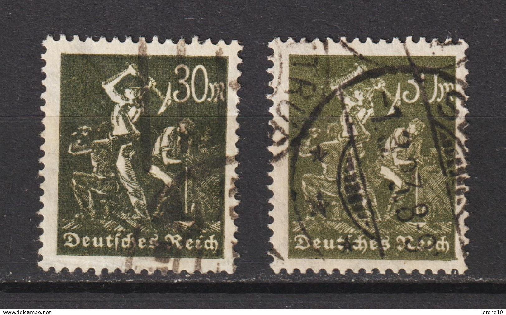 MiNr. 243 A, B Gestempelt, Geprüft  (0387) - Oblitérés