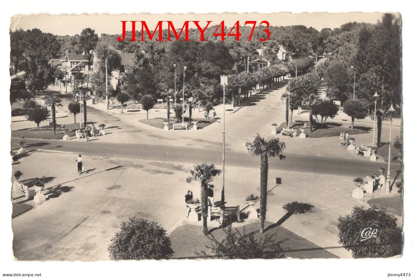 CPSM - LA BAULE-LES-PINS En 1957 - La Place Des Palmiers - N° 1138 - Edit. C.A.P. Paris - La Baule-Escoublac