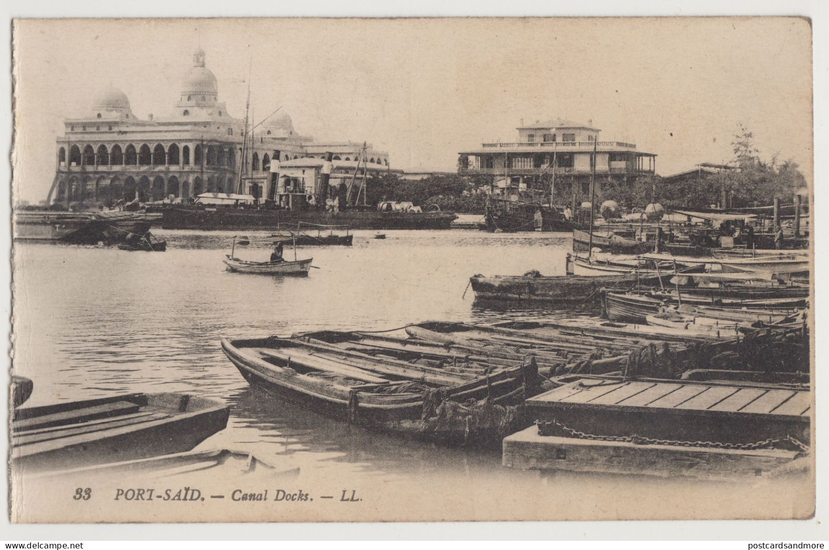 Egypt Port Said & Suez Canal Lot of 15 unused postcards ca. 1920 Levy Fils & Cie - Isaac Behar