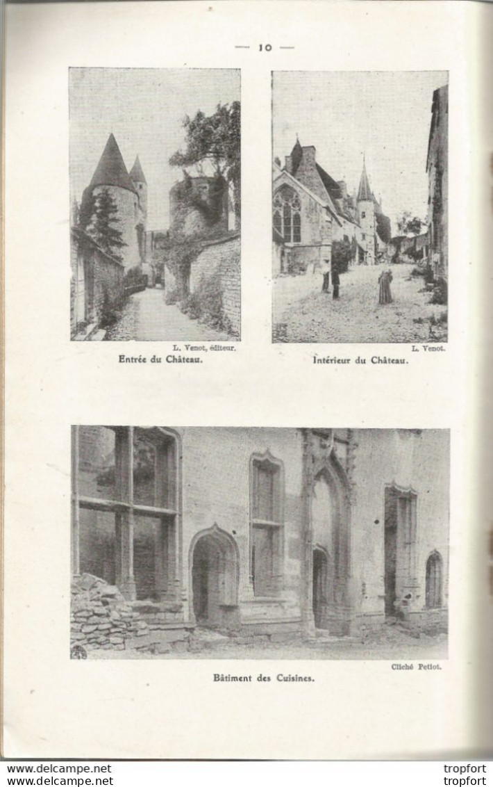 PS / Livret TOURISTIQUE 1927 Châteauneuf VANDENESSE Côte-d'Or Abbé LANDROT 20 Pages - Dépliants Turistici