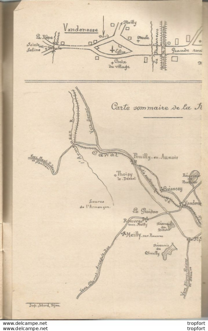 PS / Livret TOURISTIQUE 1927 Châteauneuf VANDENESSE Côte-d'Or Abbé LANDROT 20 Pages - Toeristische Brochures