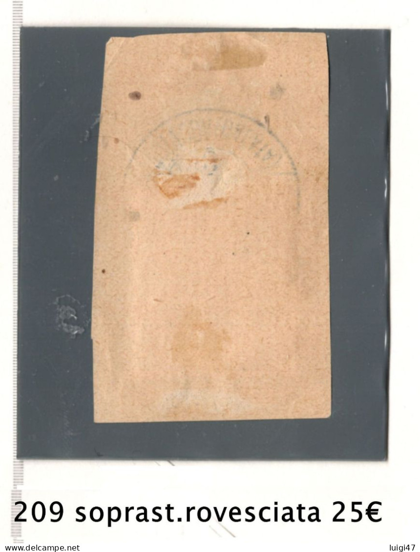 1915 - Impero Ottomano - N° 209 Soprast. Rovesciata - Used Stamps