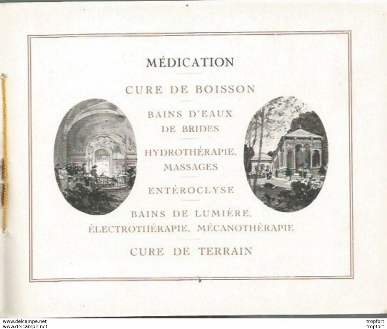 JP / Livret TOURISTIQUE Brides-les-bains SALINS-MOUTIERS Source MALADIES Station Thermale Medecine 1918 - Tourism Brochures