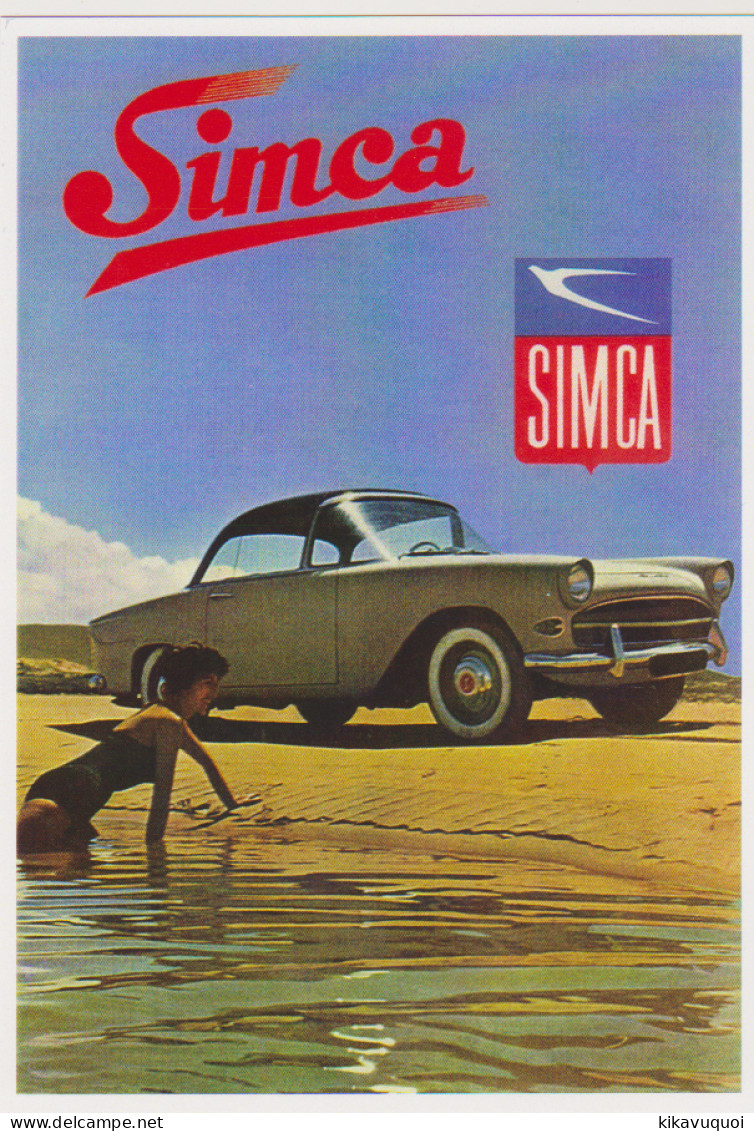 SIMCA BY FACEL - CARTE POSTALE 10X15 CM NEUF - Voitures De Tourisme