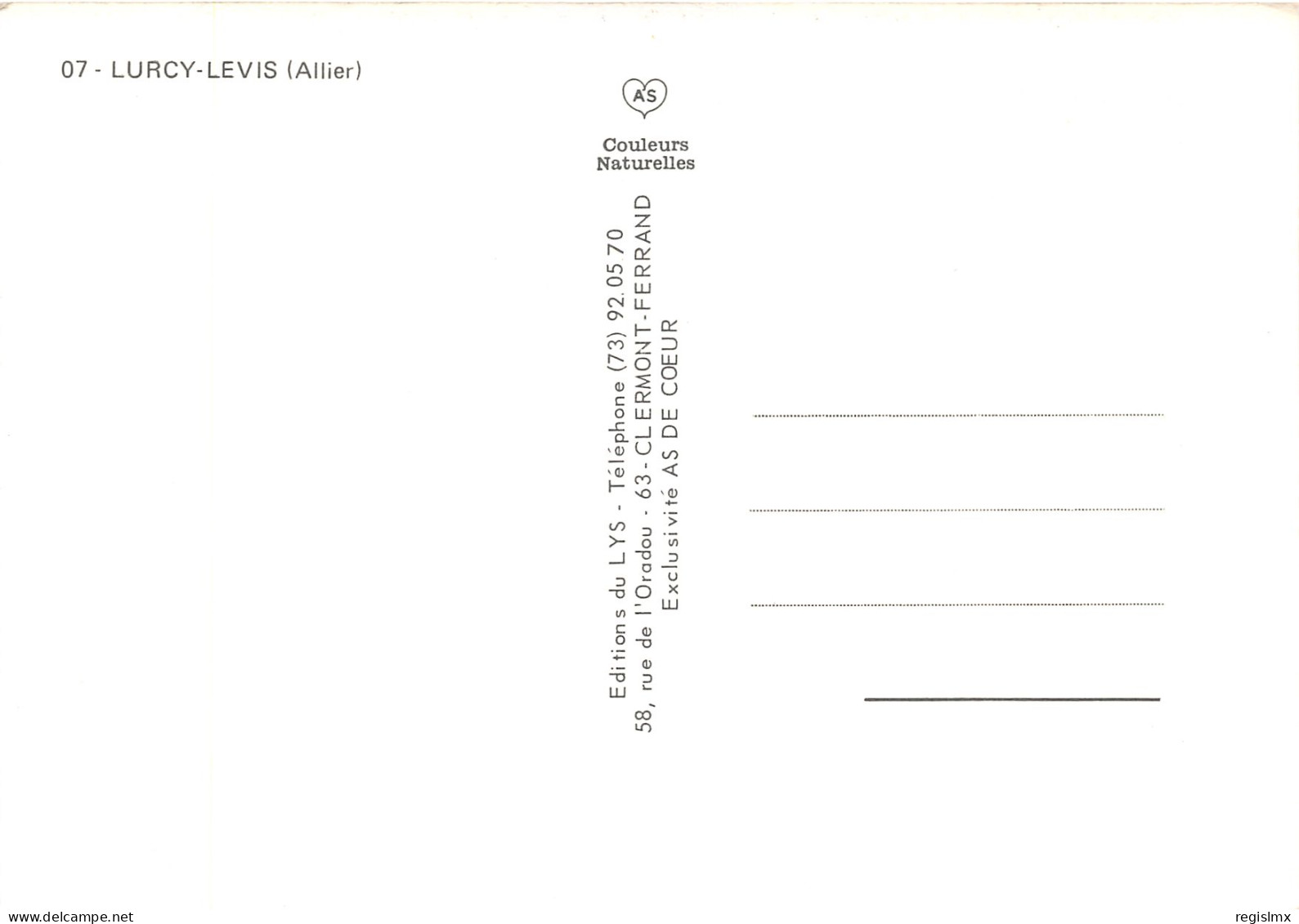 03-LURCY LEVIS-N°1001-B/0429 - Autres & Non Classés