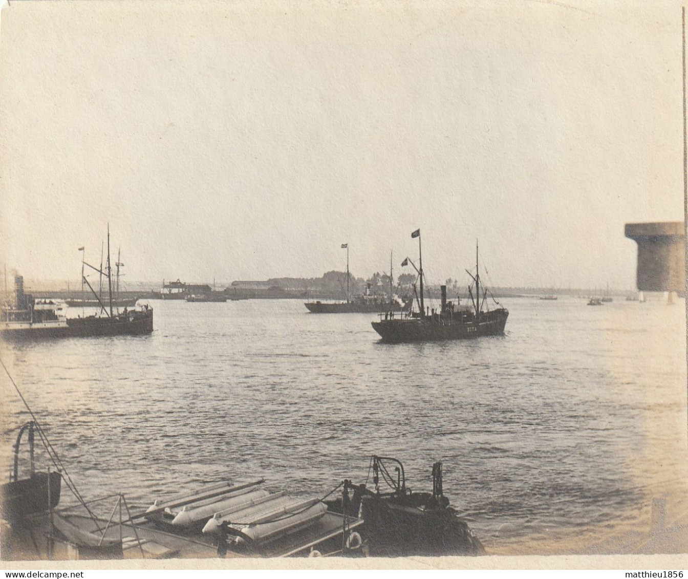 Photo 1901 ANTWERPEN (Anvers) - Le Port, Bateau à Vapeur "Rita" (A255) - Antwerpen