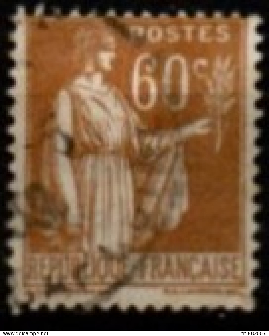 FRANCE    -   1937 .   Y&T N° 364 Oblitéré . - 1932-39 Paz