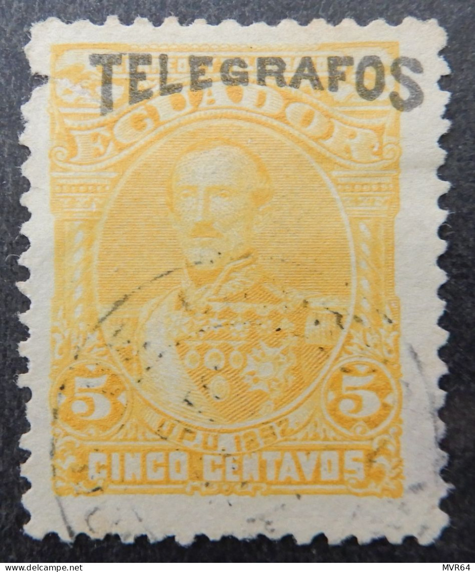 Ecuador 1892 (10) President Juan Jose Flores Telegraphos - Equateur