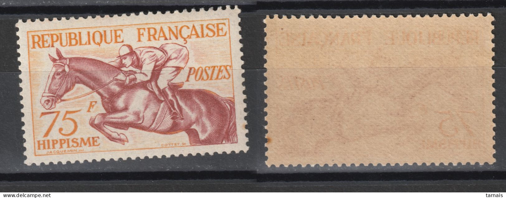 1954  N°965 Hippisme Neuf** (lot 1131) - Ongebruikt