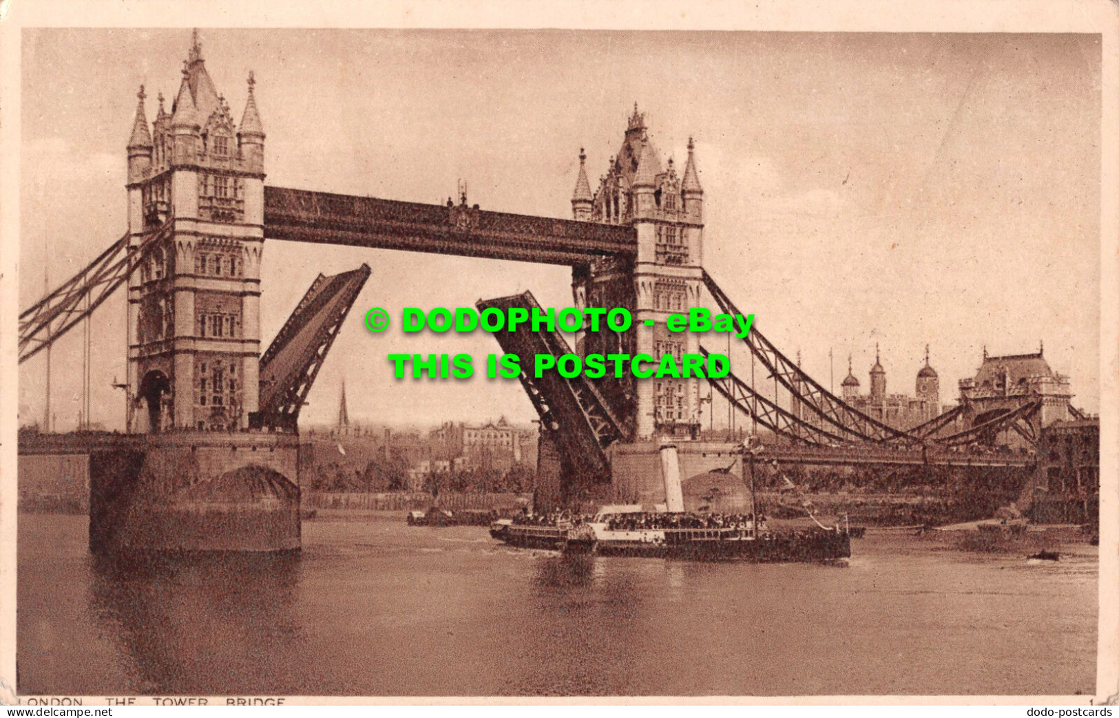 R537095 London The Tower Bridge. Photochrom - Otros & Sin Clasificación