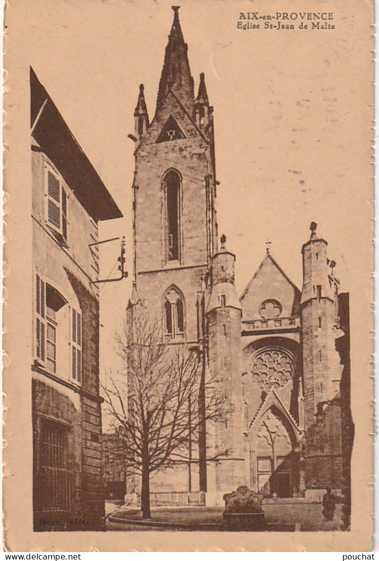 ALnw 16-(13) AIX EN PROVENCE - EGLISE ST JEAN DE MALTE - 2 SCANS - Aix En Provence