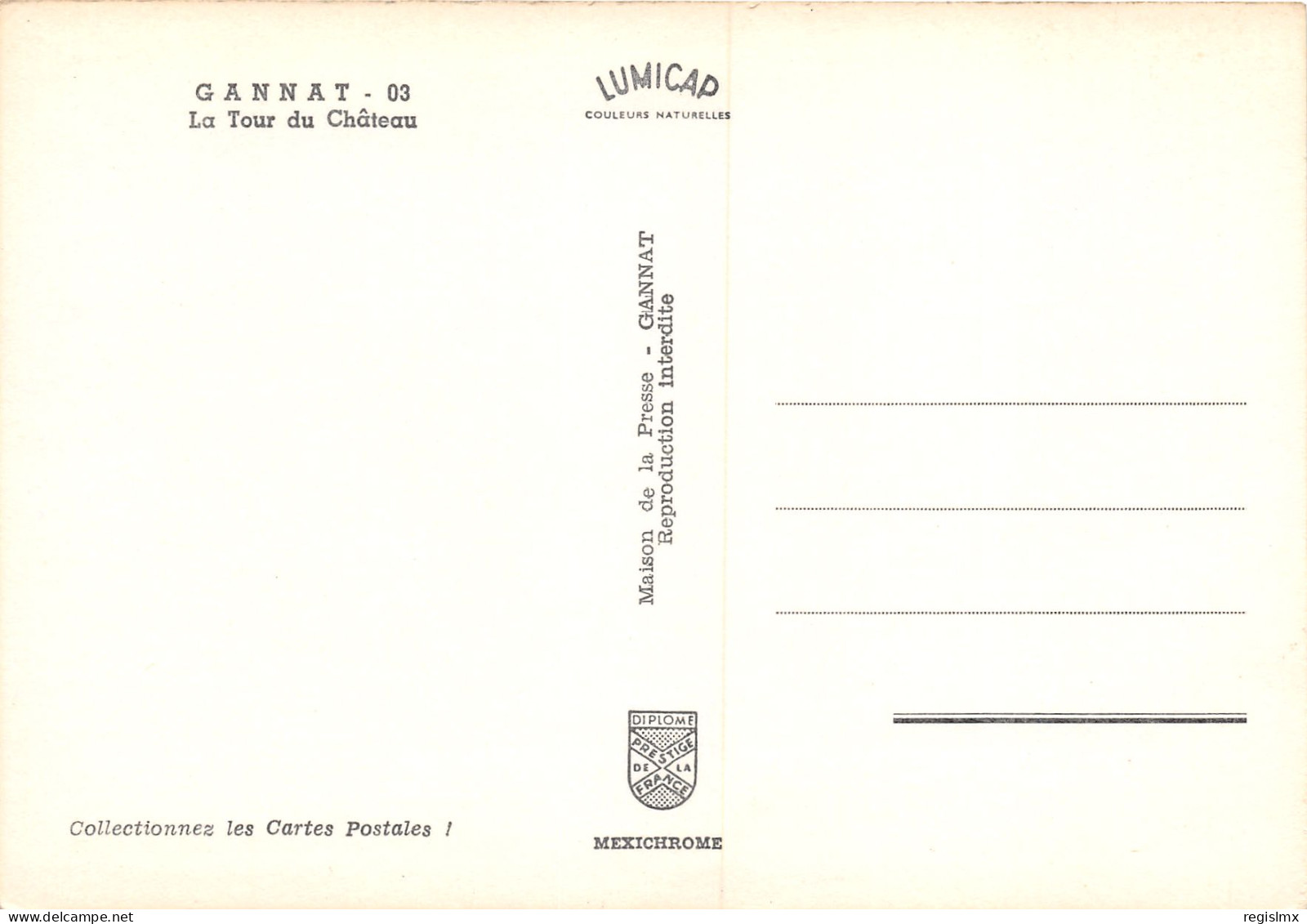 03-GANNAT   -N°1001-A/0025 - Other & Unclassified