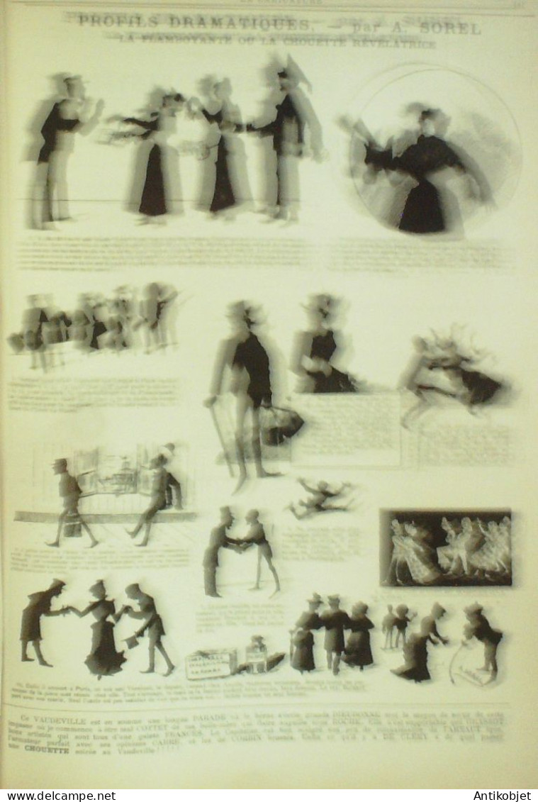 La Caricature 1884 N°221 Carnaval Cortège Et Restaurant De La Vache Enragée Job - Magazines - Before 1900