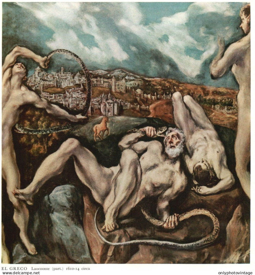 El Greco, Laocoonte, Stampa Epoca, 1968 Vintage Print - Stampe & Incisioni
