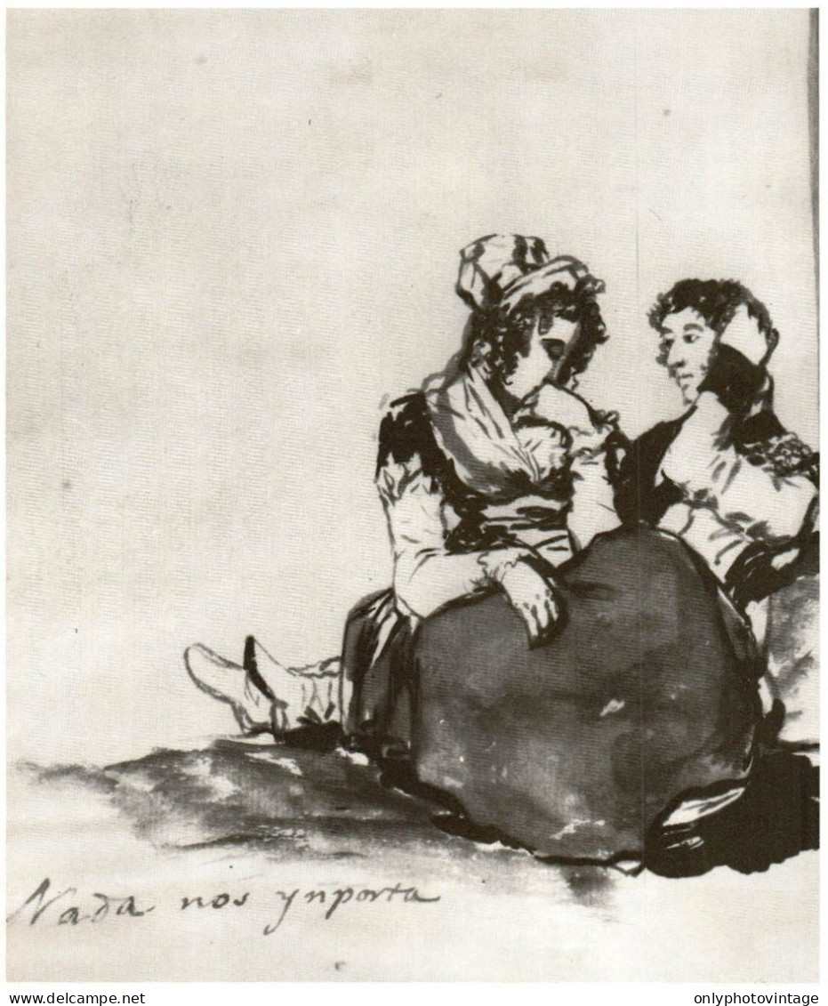 Francisco Goya, Coppia Seduta, 1968 Stampa Epoca, Vintage Print - Stampe & Incisioni