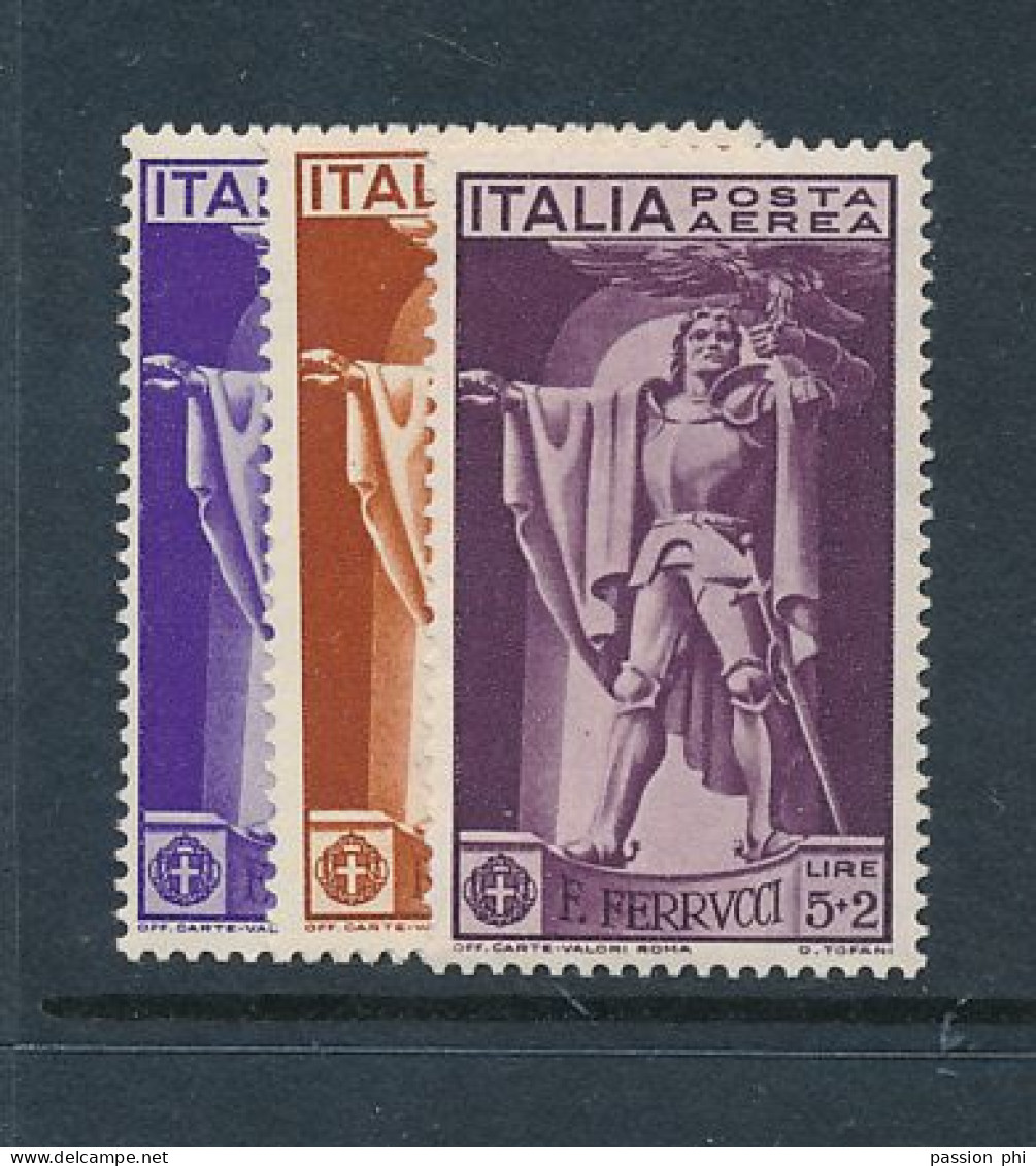 ITALY SASSONE A18/20 MNH STAIN ON THE GUM NO RUST BUT BAD STOCKAGE - Airmail