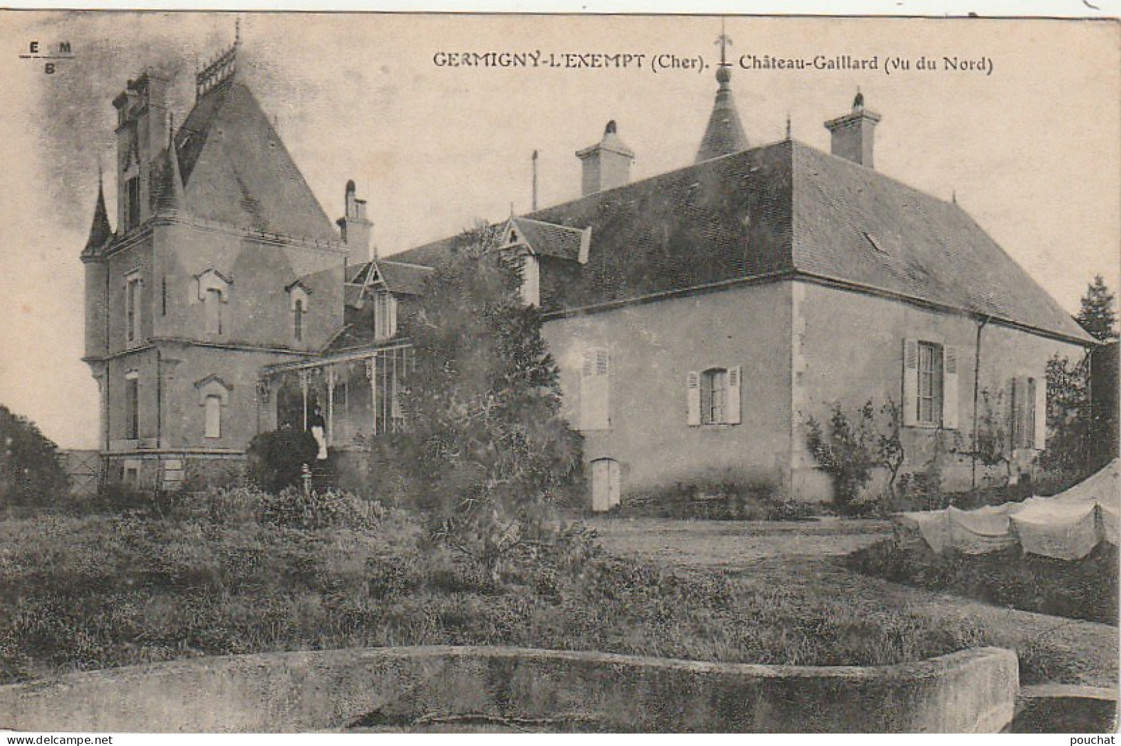 BE 1-(18) GERMIGNY L' EXEMPT - CHATEAU GAILLARD ( VU DU NORD ) - 2 SCANS - Sonstige & Ohne Zuordnung