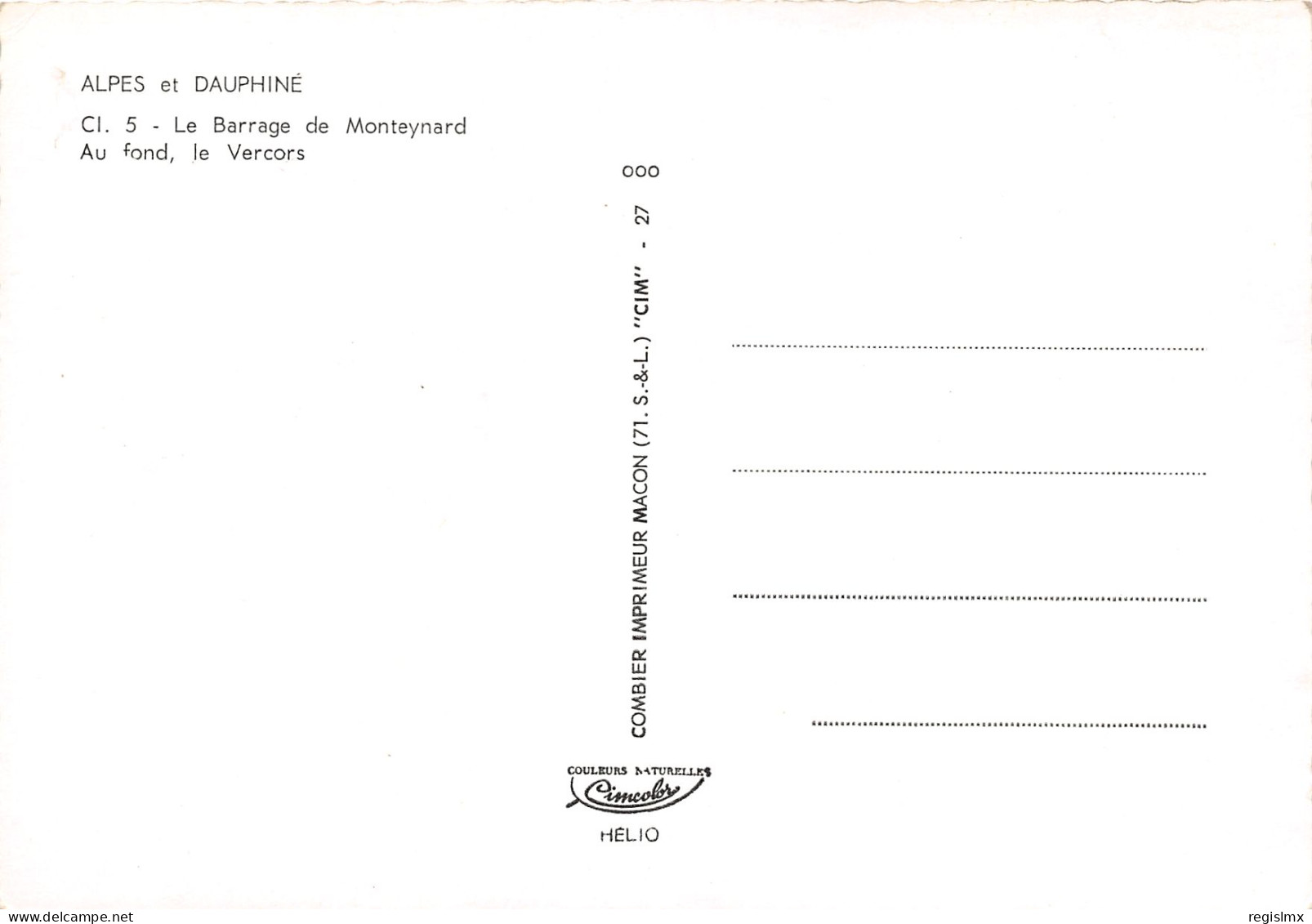 04-BARRAGE DE MONTEYNARD-N°1001-C/0187 - Sonstige & Ohne Zuordnung