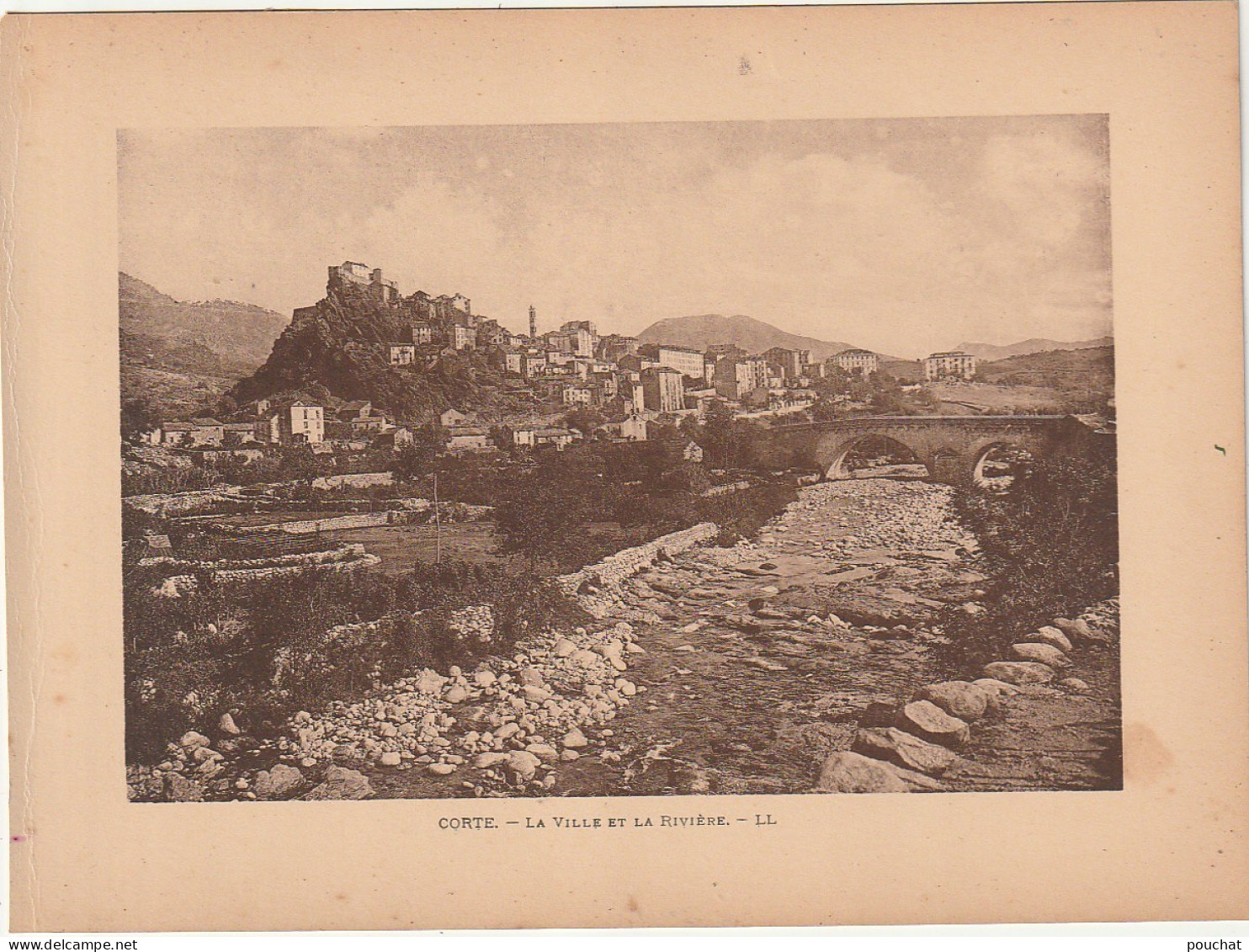 BE4 -(20) CORTE ( CORSE ) - LA VILLE ET LA RIVIERE - Sonstige & Ohne Zuordnung