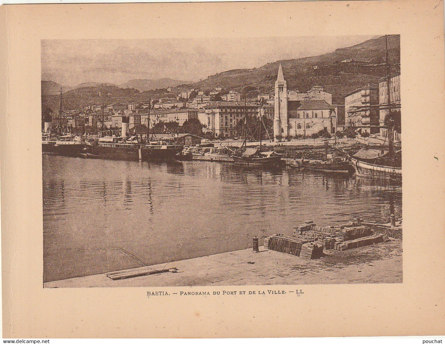 BE4 -(20) BASTIA ( CORSE ) - PANORAMA DU PORT ET DE LA VILLE  - Sonstige & Ohne Zuordnung