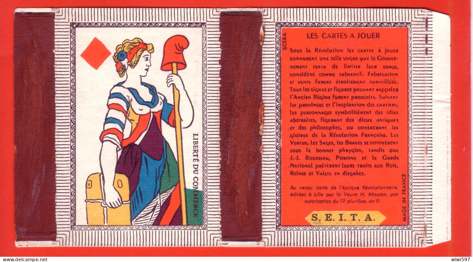 ÉTIQUETTE DE BOITE D'ALLUMETTES-Type 302 SALON -CARTE ÉPOQUE RÉVOLUTIONNAIRE - Zündholzschachteletiketten