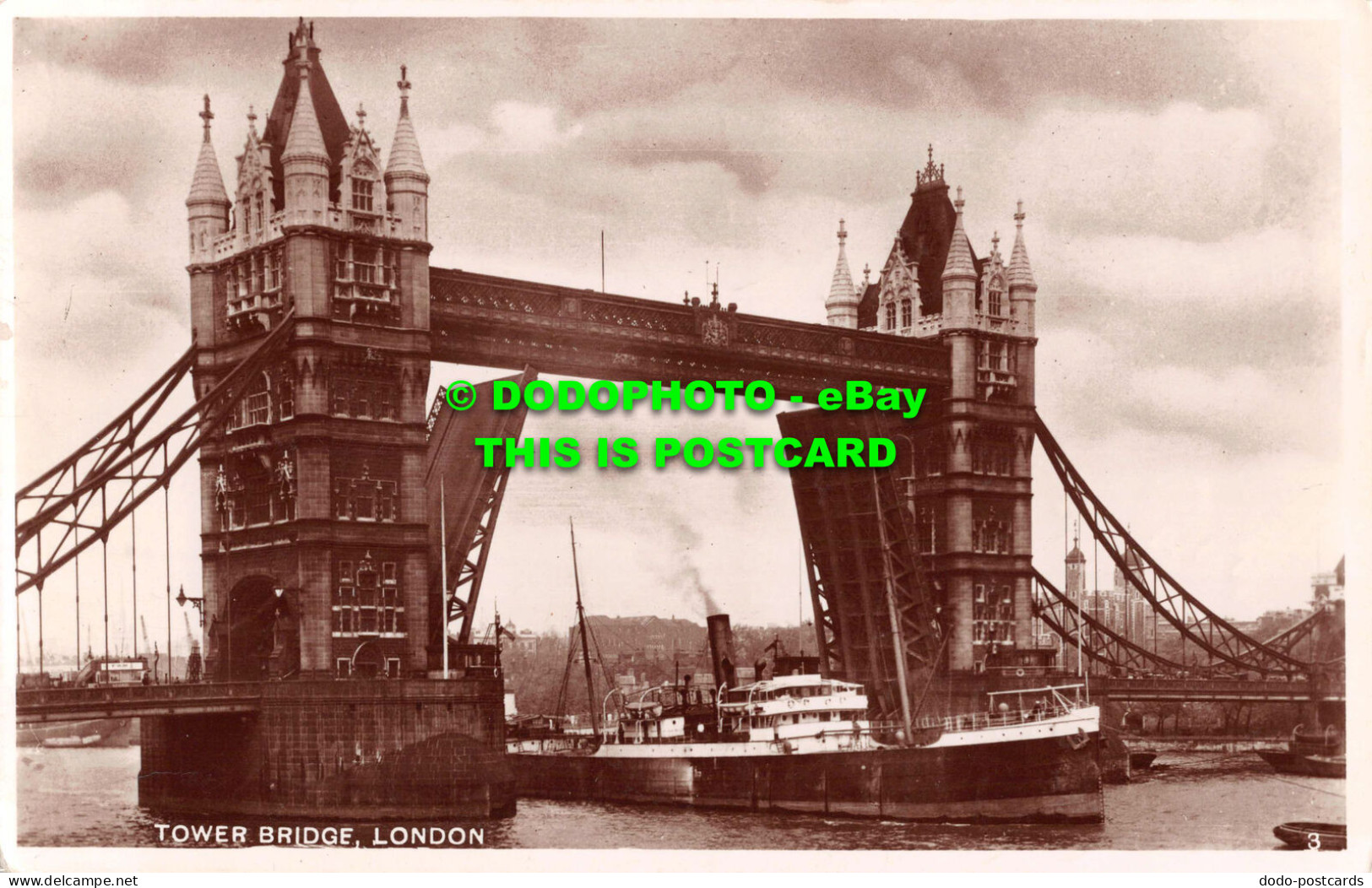 R537125 London. Tower Bridge. Excel Series. RP. 1936 - Other & Unclassified