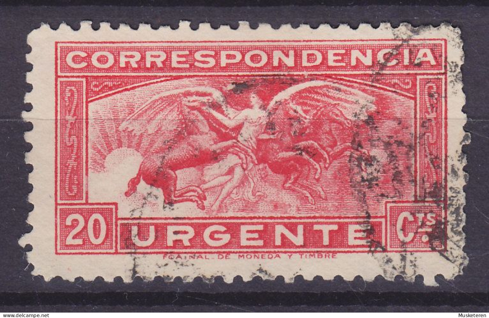 Spain 1933 Mi. 633, 20c. Eilmarke Urgente Express Aurora (Eos) Göttin Der Morgenröte, (o) - Used Stamps