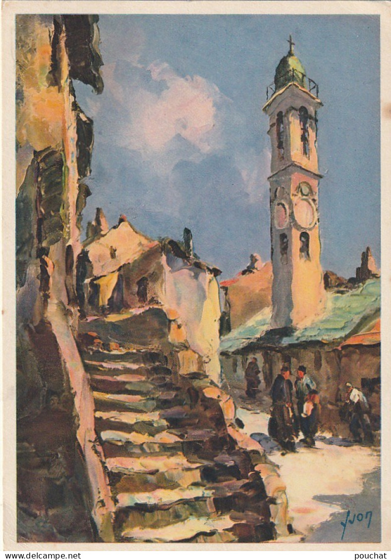 BE5 -(20) CORTE ( CORSE ) - L' EGLISE - ILLUSTRATION - 2 SCANS - Corte