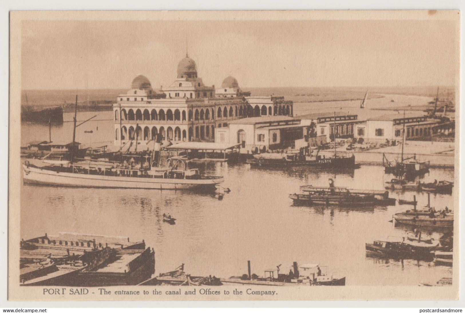 Egypt Port Said & Suez Canal Lot of 8 unused postcards ca. 1920 Siylianos Coutsicos - Isaac Behar