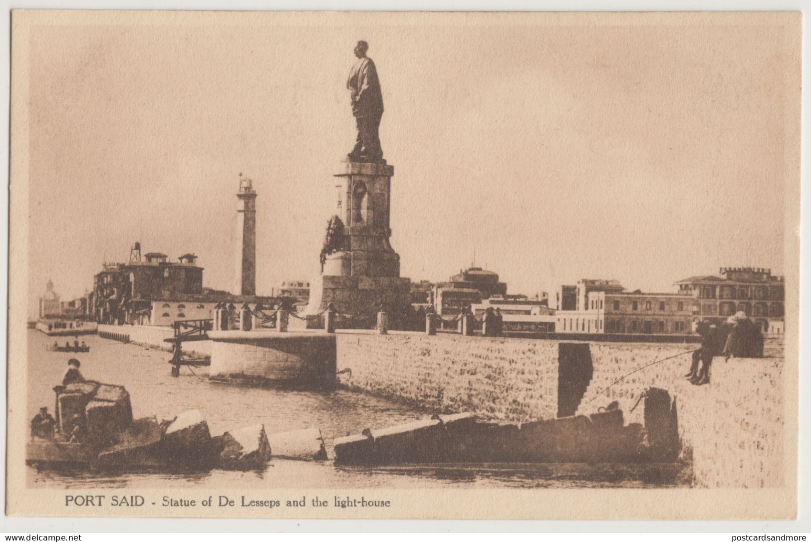 Egypt Port Said & Suez Canal Lot of 8 unused postcards ca. 1920 Siylianos Coutsicos - Isaac Behar