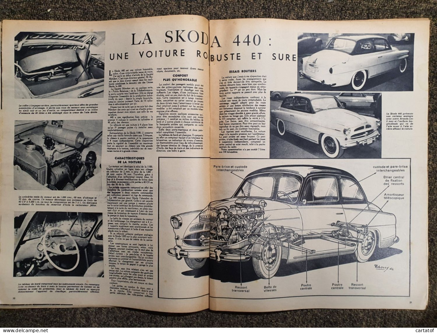 L'AUTOMOBILE N° 120 Avril 1956 . DAUPHINE GOLIATH DYNA . SALON DE GENEVE . .. - Auto