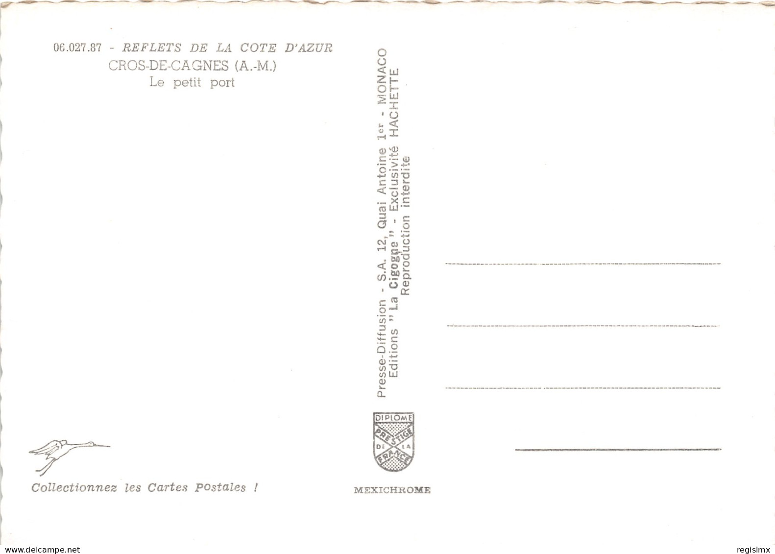 06-CROS DE CAGNES-N°1002-E/0291 - Cagnes-sur-Mer