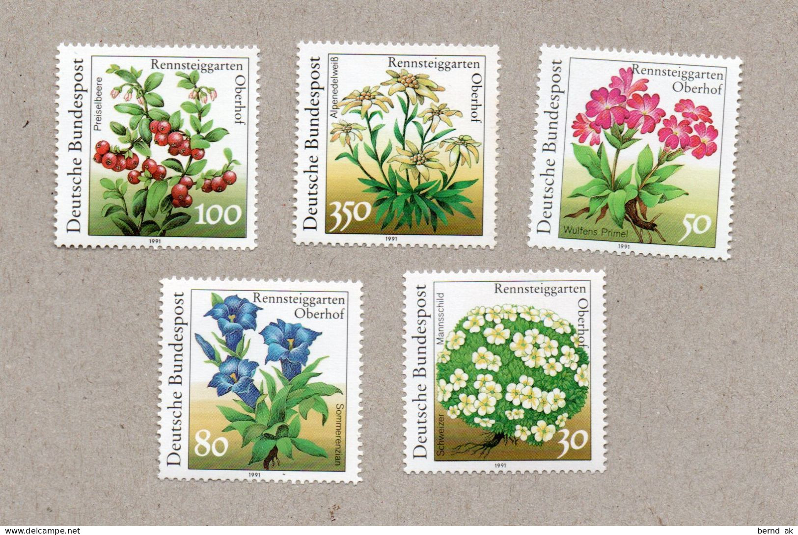 (b05)  BRD 1505/09** - Satz 5 W  - Blumen Flower - Other & Unclassified