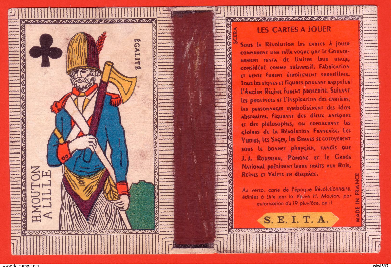 ÉTIQUETTE DE BOITE D'ALLUMETTES-Type 302 SALON -CARTE ÉPOQUE RÉVOLUTIONNAIRE - Boites D'allumettes - Etiquettes