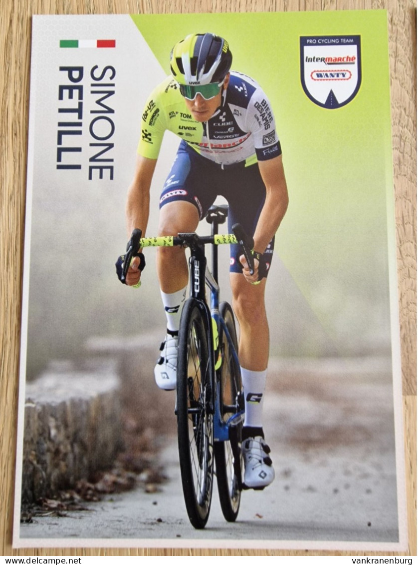 Card Simone Petilli - Team Intermarche-Wanty - 2024 - Cycling - Cyclisme - Ciclismo - Wielrennen - Cyclisme