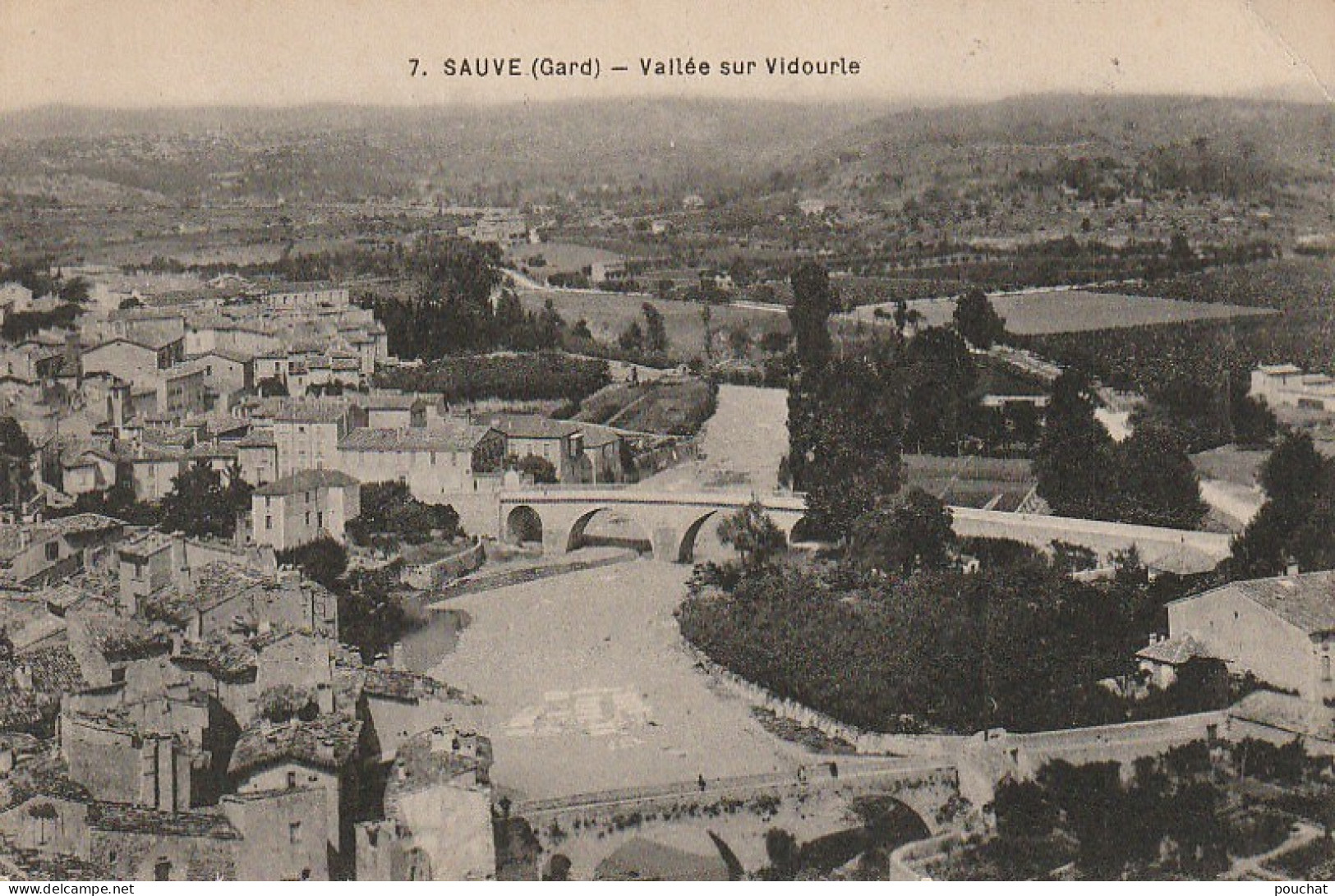 CE15 -(30) SAUVE - VALLEE SUR VIDOURIE - VUE GENERALE - 2 SCANS - Andere & Zonder Classificatie