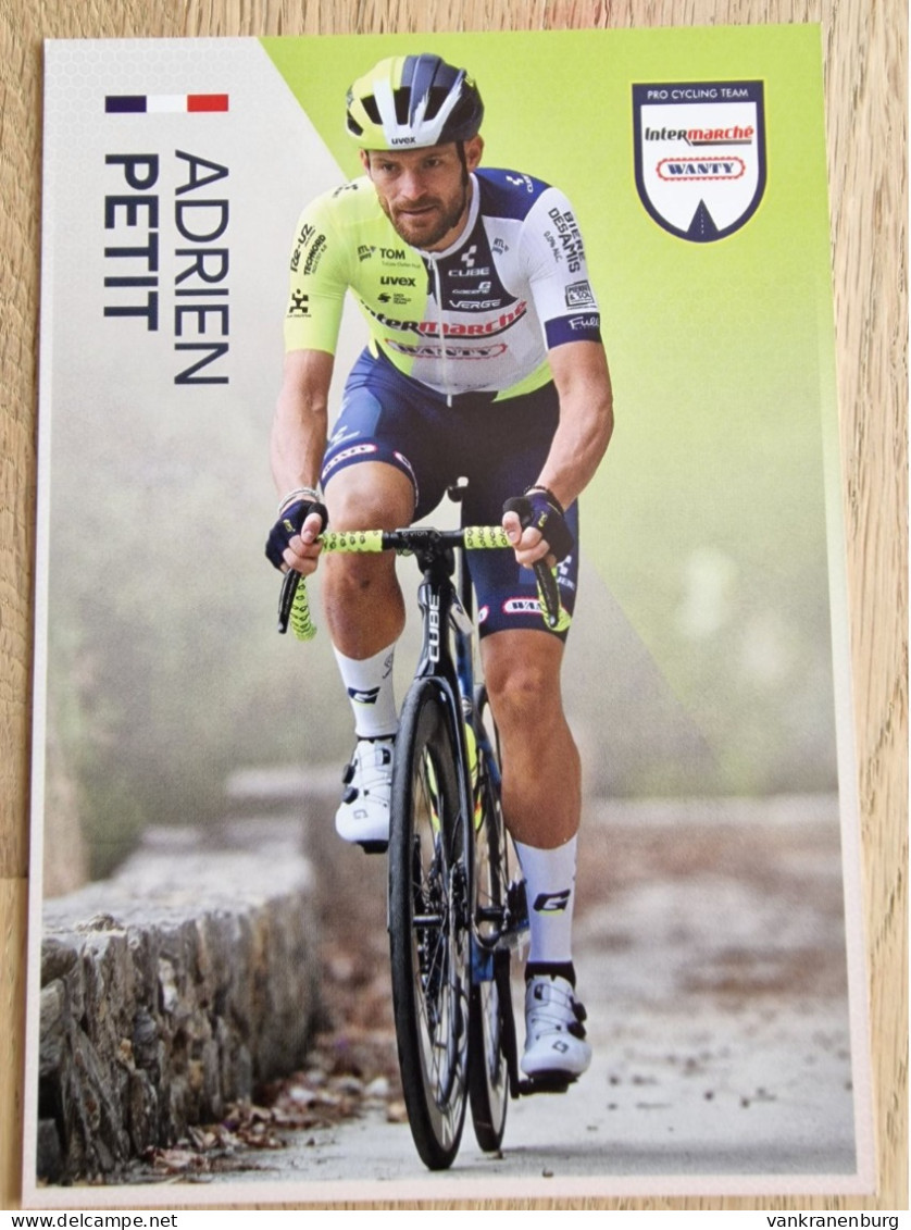 Card Adrien Petit - Team Intermarche-Wanty - 2024 - Cycling - Cyclisme - Ciclismo - Wielrennen - Wielrennen