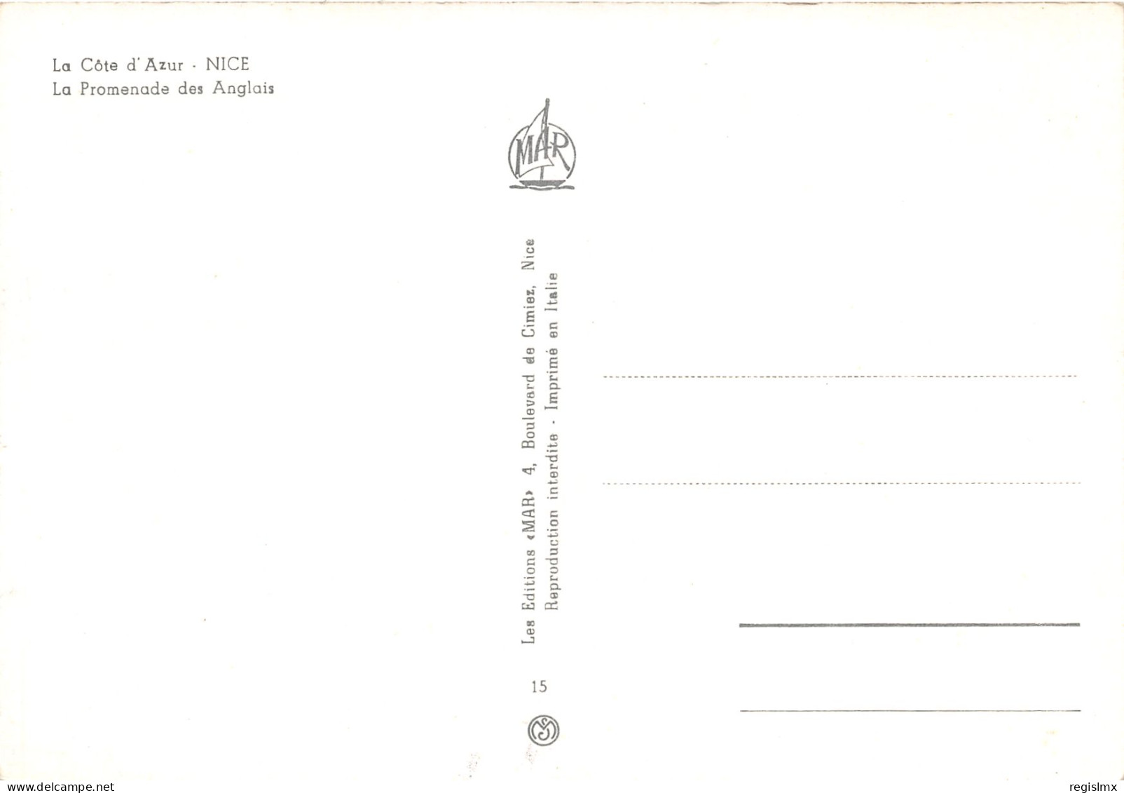 06-NICE-N°1003-D/0019 - Other & Unclassified